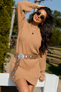 A Day Well Spent Taupe Sweater Dress