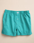 The front view of the Southern Tide Aberdeen Stripe Boxer by Southern Tide - Spruce Shade