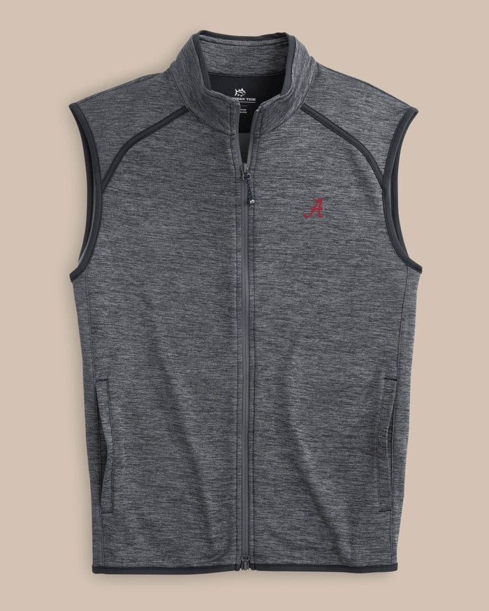 Alabama Crimson Tide Baybrook Heather Vest C_Outerwear Southern Tide
