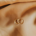 Alexandria Diamond and Pearl Hoop Earrings