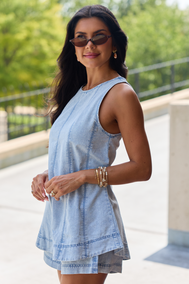 All Or Nothing Light Denim Set