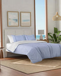 The side view of the Southern Tide Amelia Comforter Set by Southern Tide - Blue