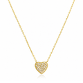Angelie Diamond Heart Gold Necklace