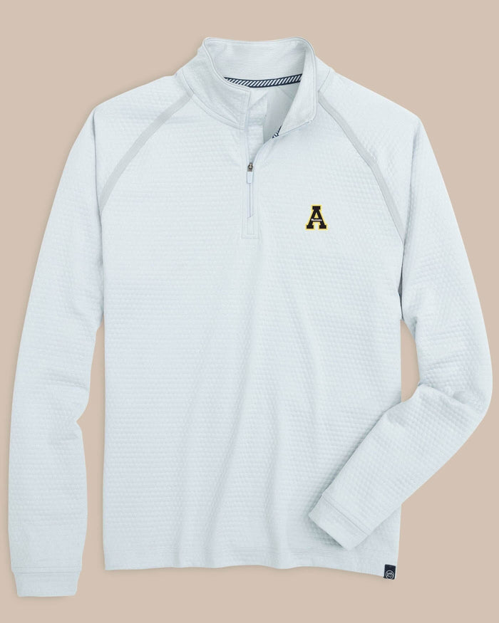 App State Scuttle Heather Quarter Zip C_Outerwear Southern Tide