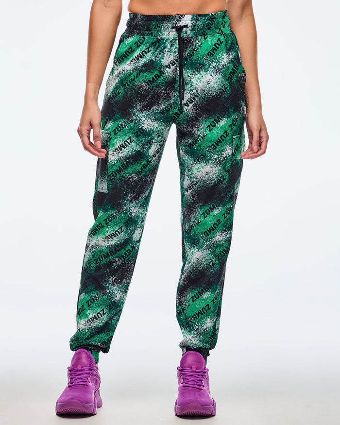 Black/Green # Apres Zumba Cargo Pants