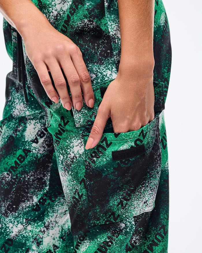 Black/Green # Apres Zumba Cargo Pants
