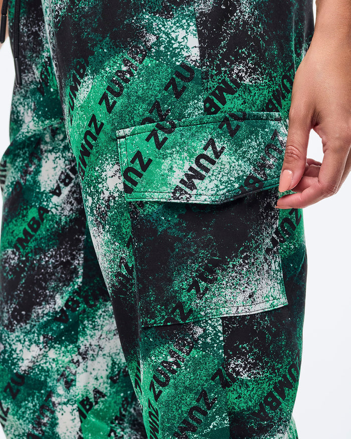 Black/Green # Apres Zumba Cargo Pants