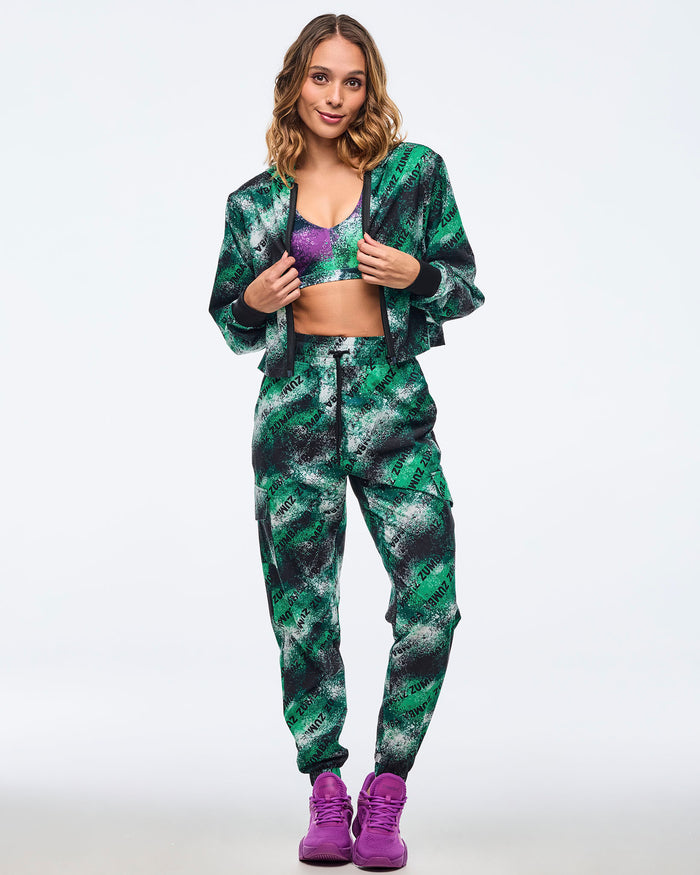 Black/Green # Apres Zumba Cargo Pants