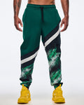 Black/Green # Apres Zumba Men's Woven Cargo Pants