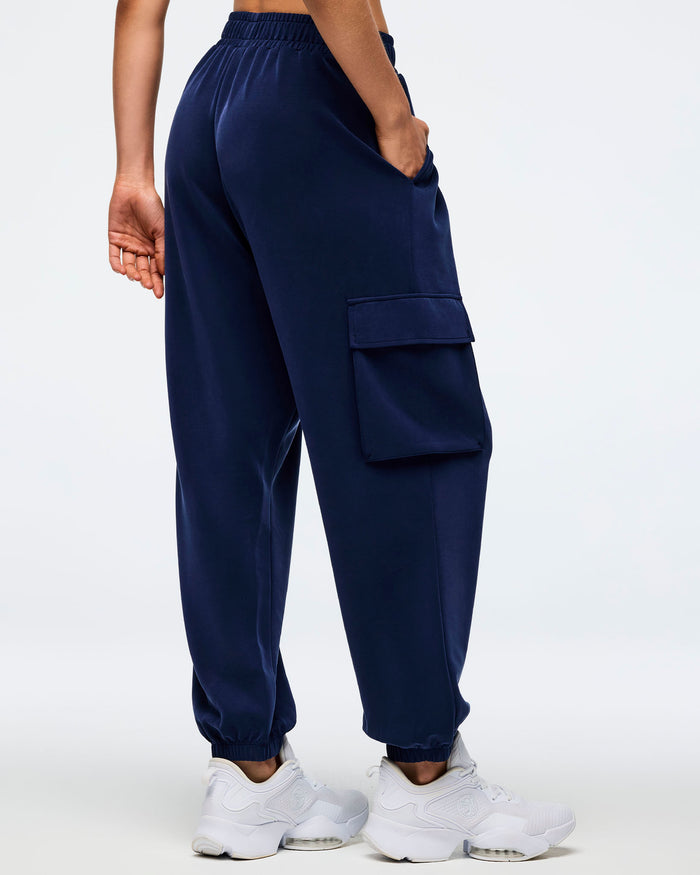 Let's Go Indigo # Apres Zumba Modal Slouch Cargo Pants - Indigo