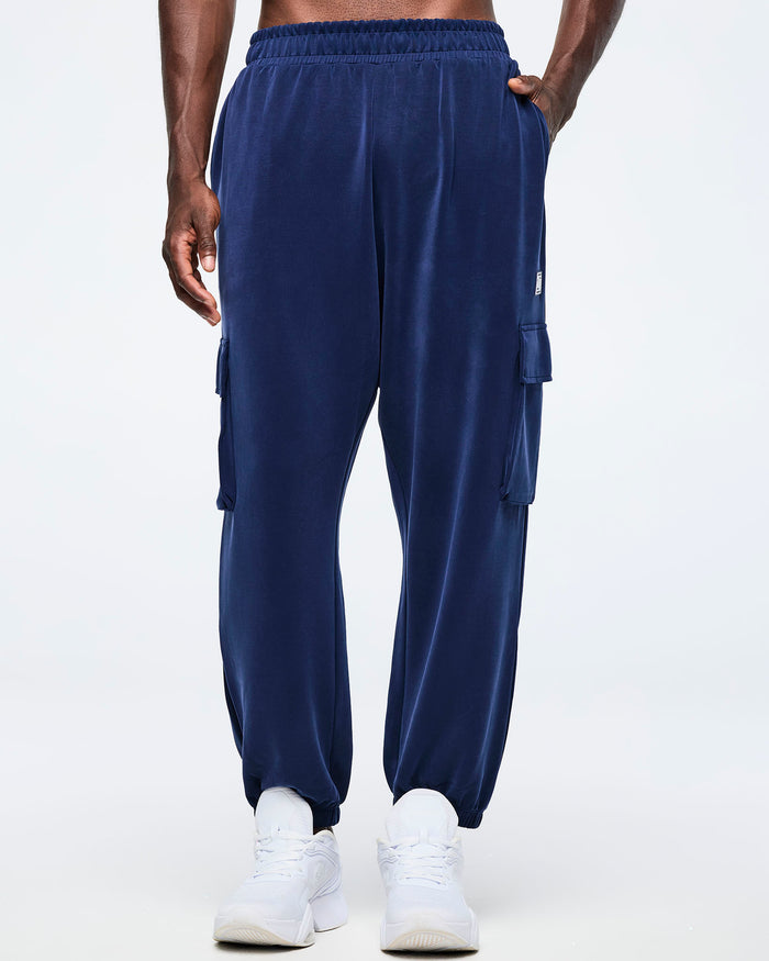 Let's Go Indigo # Apres Zumba Modal Slouch Cargo Pants - Indigo