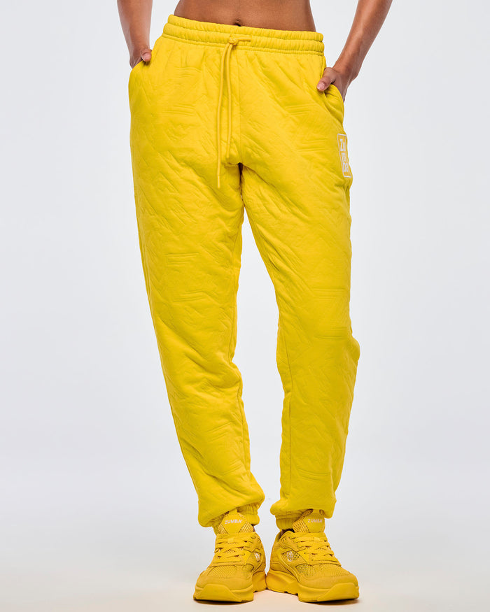 Sunrays # Apres Zumba Quilted Slouch Sweatpants