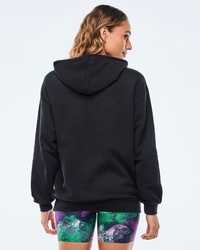 Bold Black # Apres Zumba Unisex Pullover Hoodie