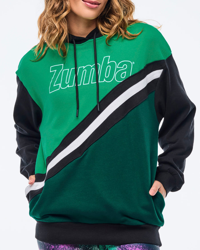 Bold Black # Apres Zumba Unisex Pullover Hoodie