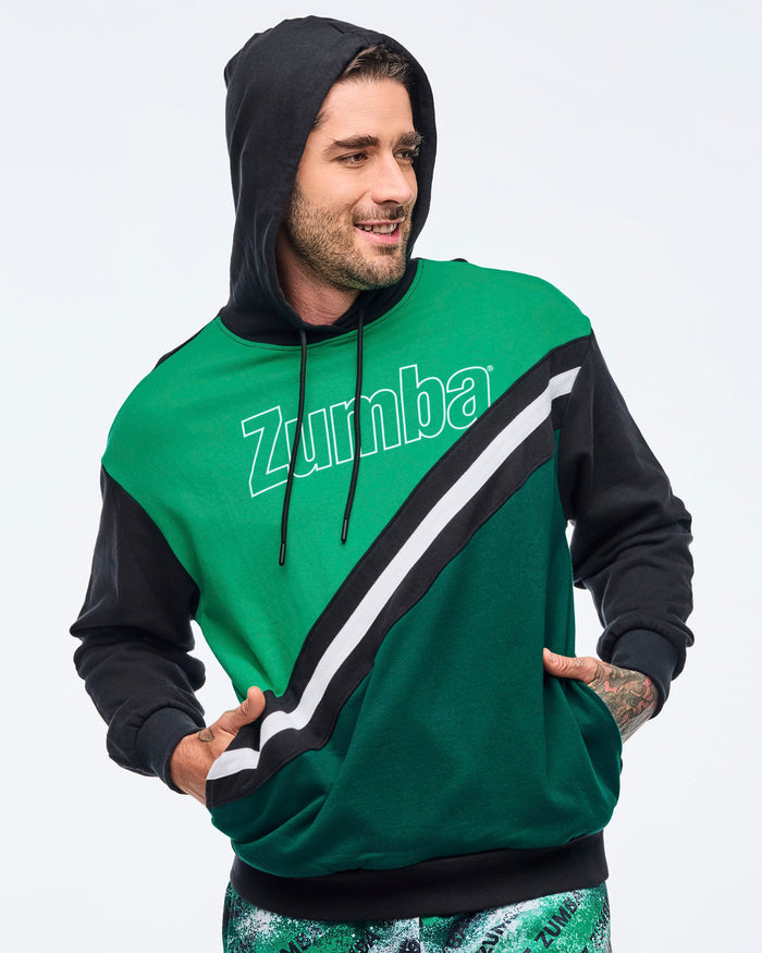 Bold Black # Apres Zumba Unisex Pullover Hoodie