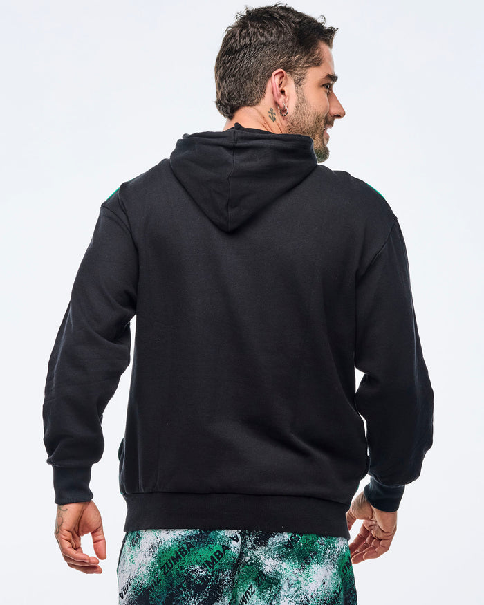 Bold Black # Apres Zumba Unisex Pullover Hoodie