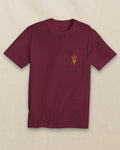 The front view of the Southern Tide Arizona State Sun Devils Gameday Embroidered Short Sleeve T-Shirt by Southern Tide - Chianti