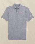 The front view of the Southern Tide Arizona Wildcats Driver Spacedye Polo by Southern Tide - Navy