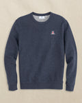 The front view of the Southern Tide Arizona Wildcats Upper Deck Pullover Sweatshirt by Southern Tide - Heather Navy