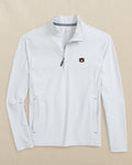 The front view of the Southern Tide Auburn Tigers Avondale Performance Jacket by Southern Tide - Platinum Grey