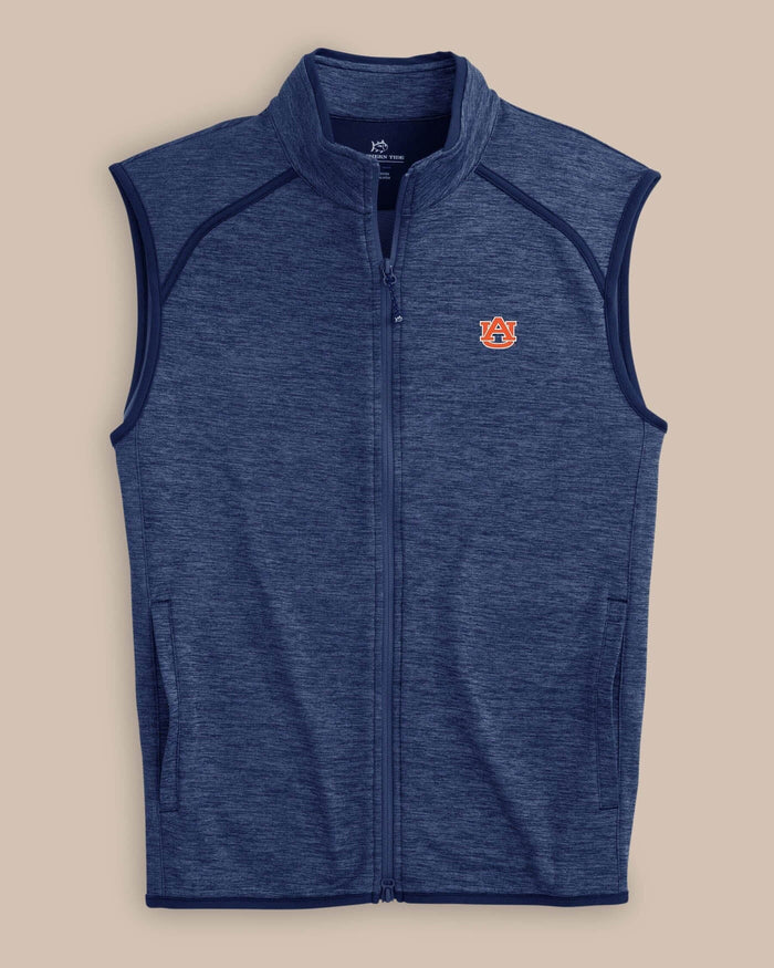 Auburn Tigers Baybrook Heather Vest C_Outerwear Southern Tide