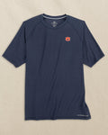 The front view of the Southern Tide Auburn Tigers brrr°®-illiant Performance T-Shirt by Southern Tide - Nautical Navy