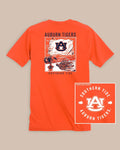 The back view of the Auburn Tigers Fishing Flag T-Shirt by Southern Tide - Endzone Orange