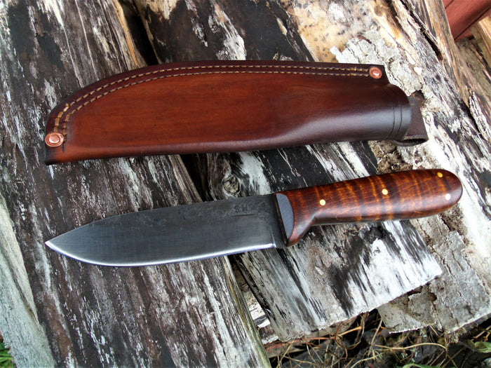 Gunstock Tiger Maple 5 1/2" Blade