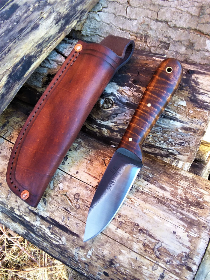 Gunstock Tiger Maple 3 1/2" Blade
