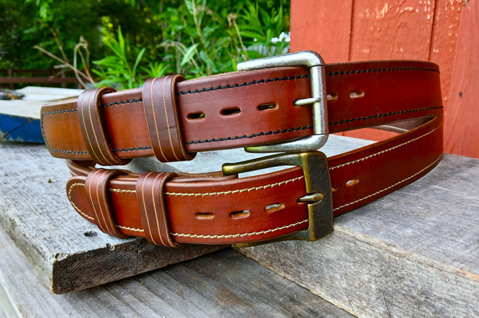 *****Available To Purchase Now***** Handmade Full Grain Leather Belts, Made In Vermont