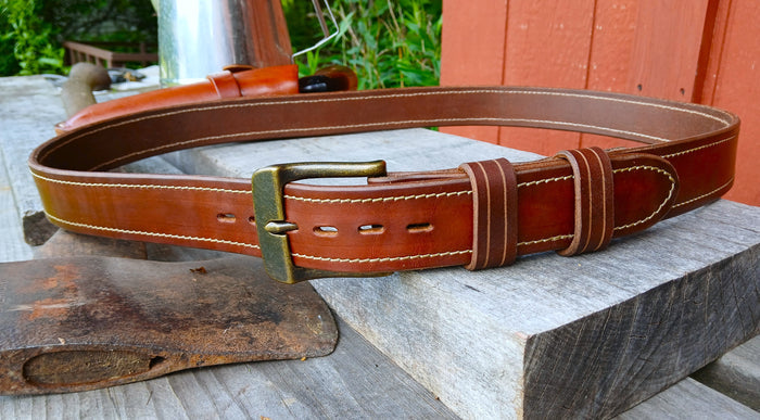 *****Available To Purchase Now***** Handmade Full Grain Leather Belts, Made In Vermont