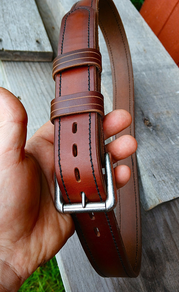 *****Available To Purchase Now***** Handmade Full Grain Leather Belts, Made In Vermont