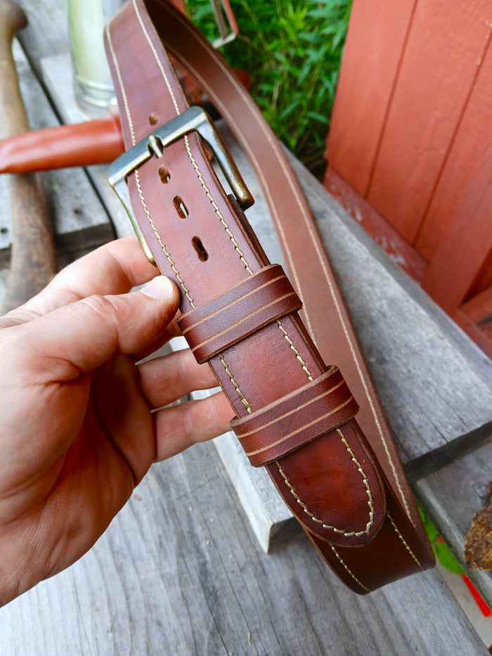 *****Available To Purchase Now***** Handmade Full Grain Leather Belts, Made In Vermont