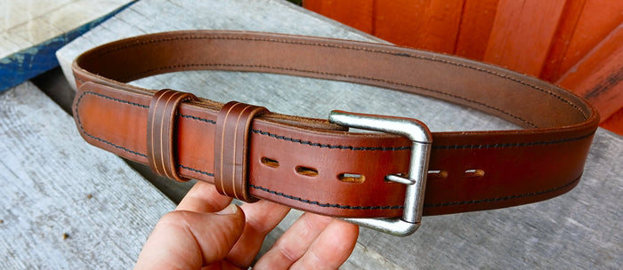 *****Available To Purchase Now***** Handmade Full Grain Leather Belts, Made In Vermont