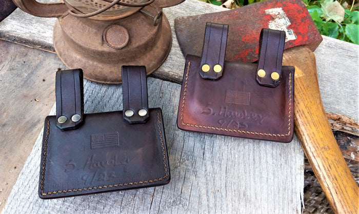 ***Available To Purchase Now*** Leather Belt Pouch ...Ammo / Survival Tin