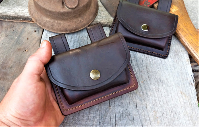 ***Available To Purchase Now*** Leather Belt Pouch ...Ammo / Survival Tin