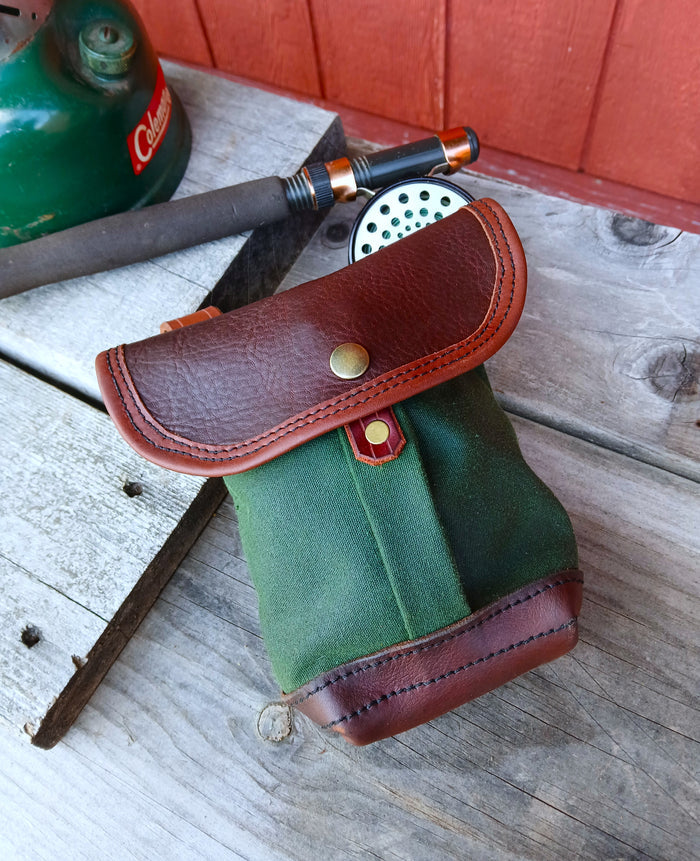 ****Available To Purchase Now**** Woods Roamer Bag, Waxed Canvas And Leather