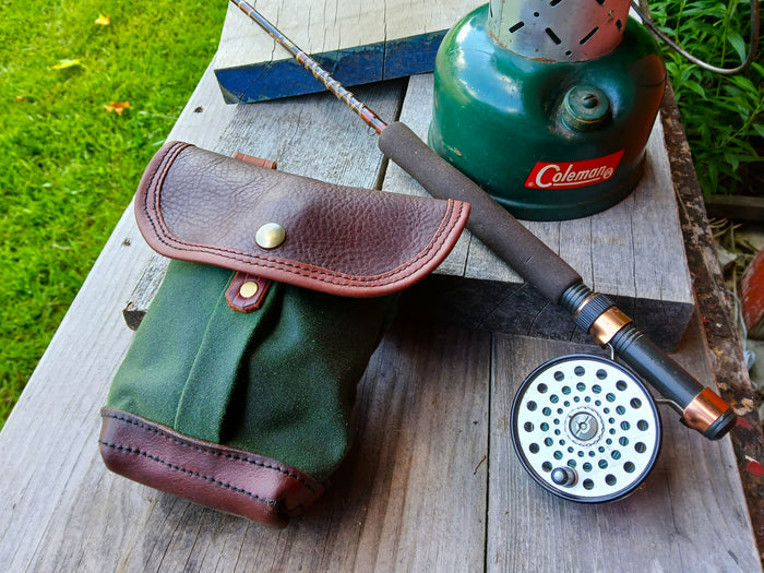 ****Available To Purchase Now**** Woods Roamer Bag, Waxed Canvas And Leather