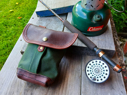 ****Available To Purchase Now**** Woods Roamer Bag, Waxed Canvas And Leather