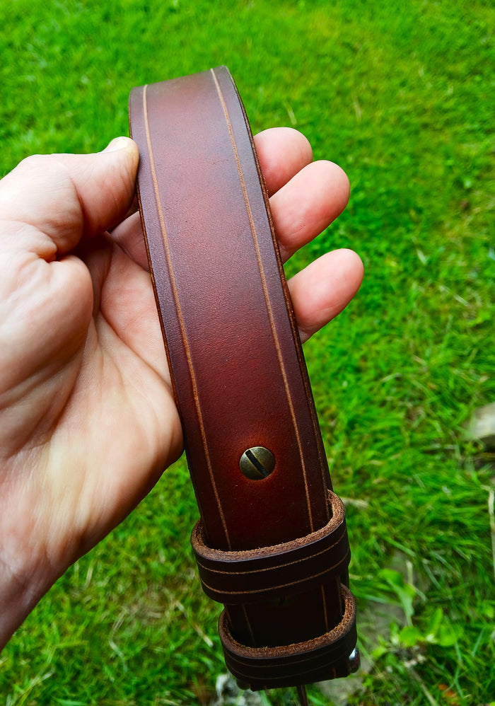 *****Available To Purchase Now****PLAIN FACE**** Full Grain Leather Belts Made In Vermont