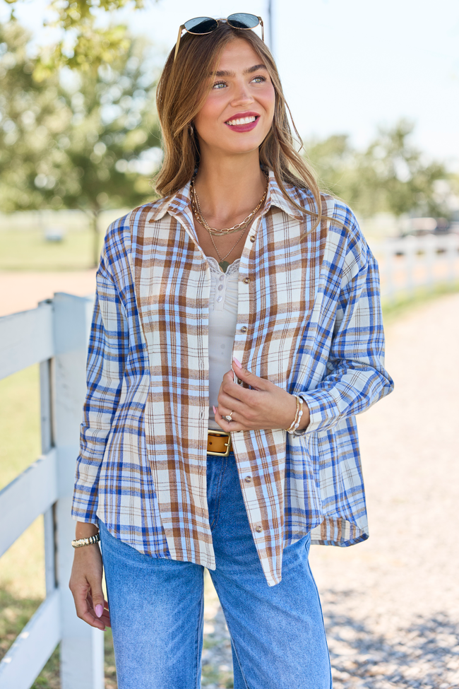 Backroad Blue Plaid Flannel