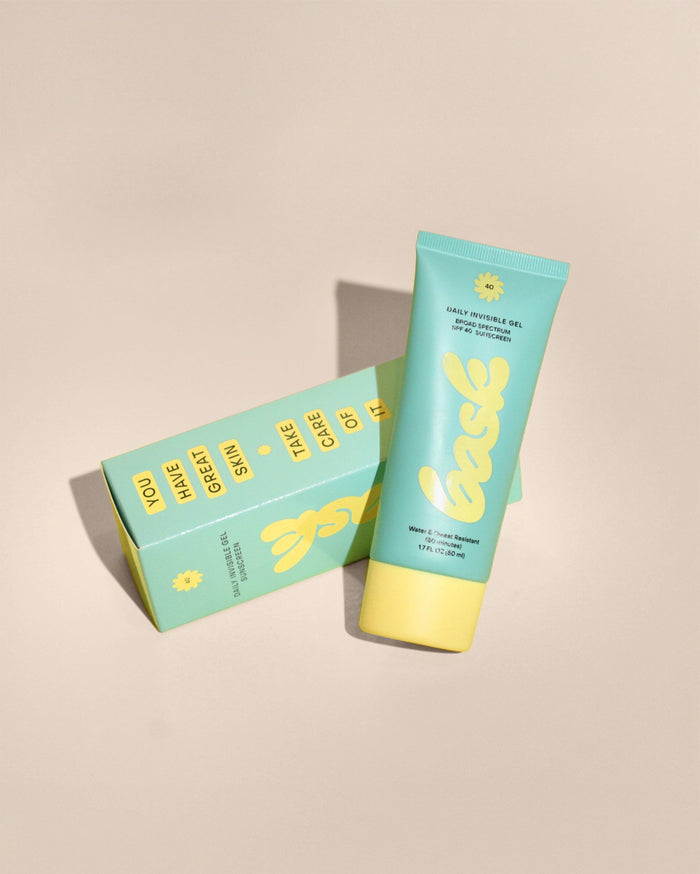 The angle view of the Southern Tide Bask Daily Invisible Gel SPF 40 Sunscreen by Southern Tide - Boat Blue