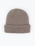 Berretto unisex lana, seta e cashmere glacé tinta unita a coste - Gallo 1927 - Official Online Shop