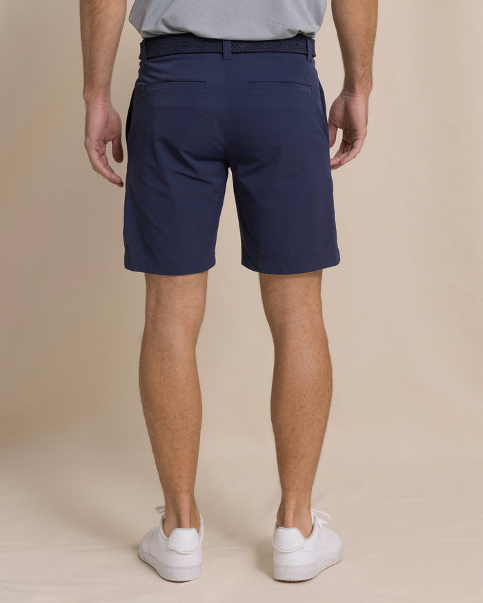 The back view of the Southern Tide Birdie 8" Coastal Breeze® Performance Short by Southern Tide - True Navy