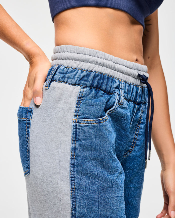 Denim # Blue Jean Denim Sweatpants