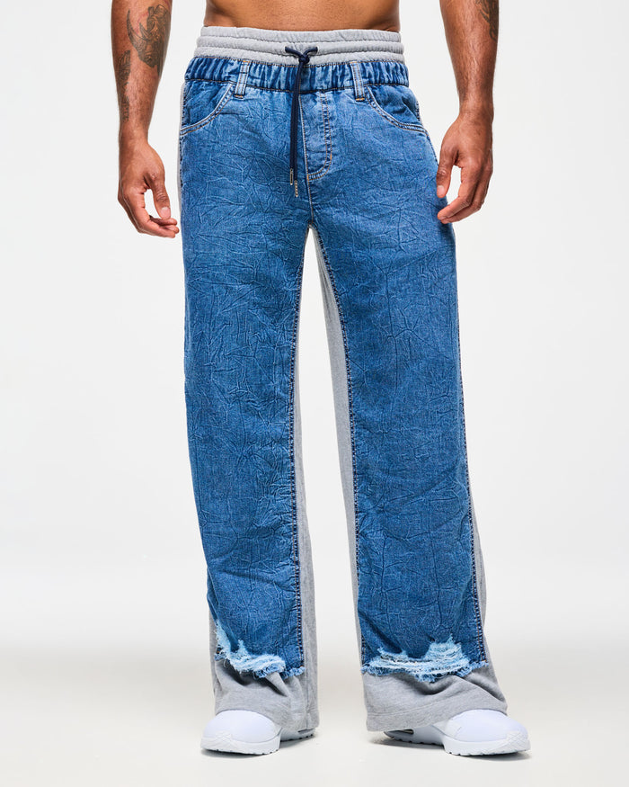 Denim # Blue Jean Denim Sweatpants