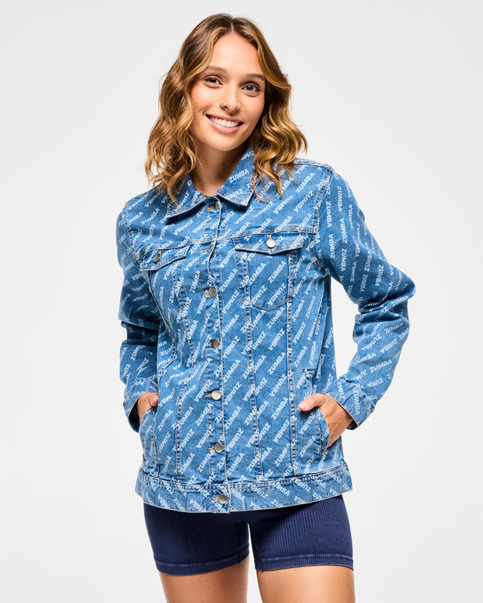 Denim # Blue Jean Long Denim Jacket