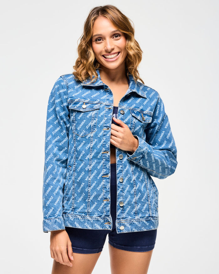 Denim # Blue Jean Long Denim Jacket
