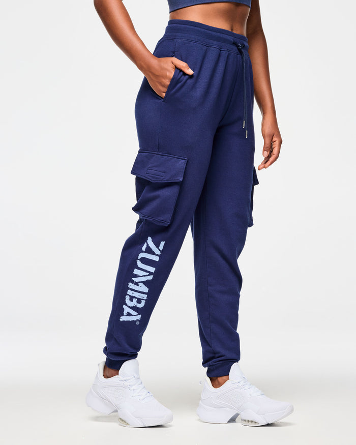 Denim # Blue Jean Men's Knit Denim Cargo Pants