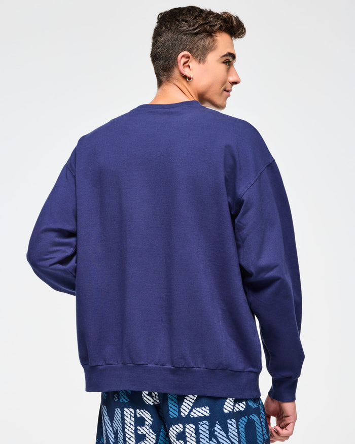 Denim # Blue Jean Men's Pullover Sweatshirt